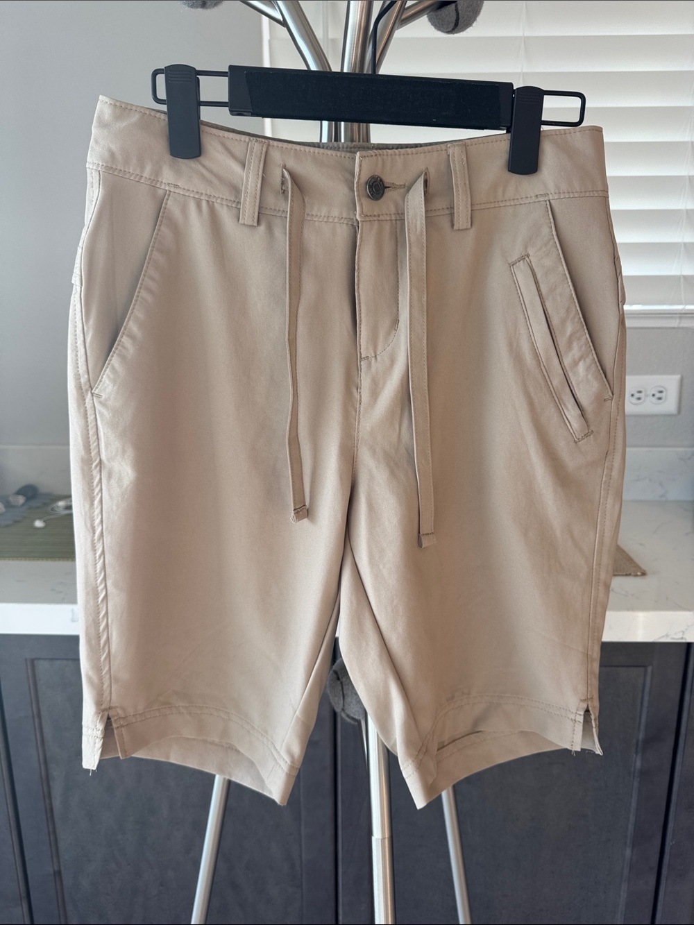 Magellan Outdoors Tan Drawstring Hybrid Shorts